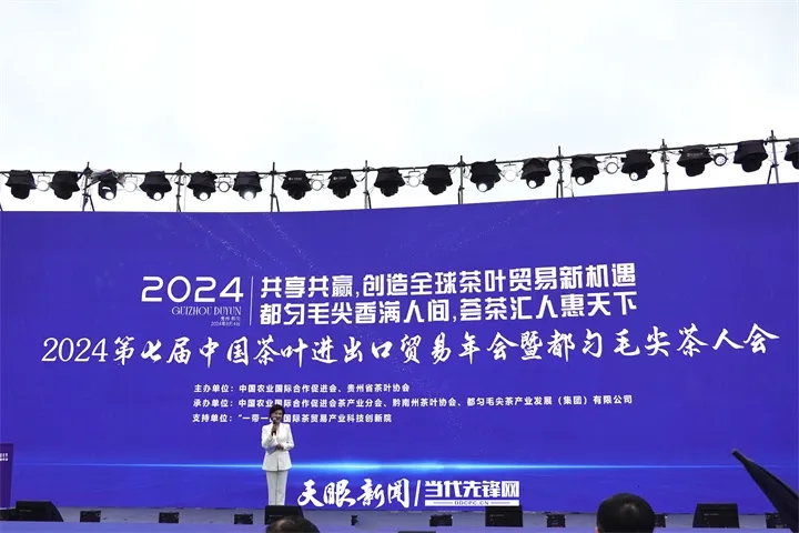2024第七届中国茶叶进出口贸易年会暨都匀毛尖茶人会开幕(图2)